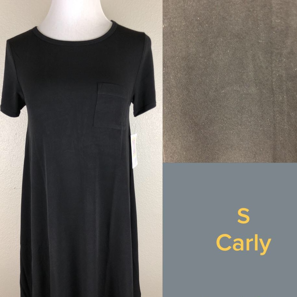 NWT LuLaRoe Small SOLID BLACK Carly